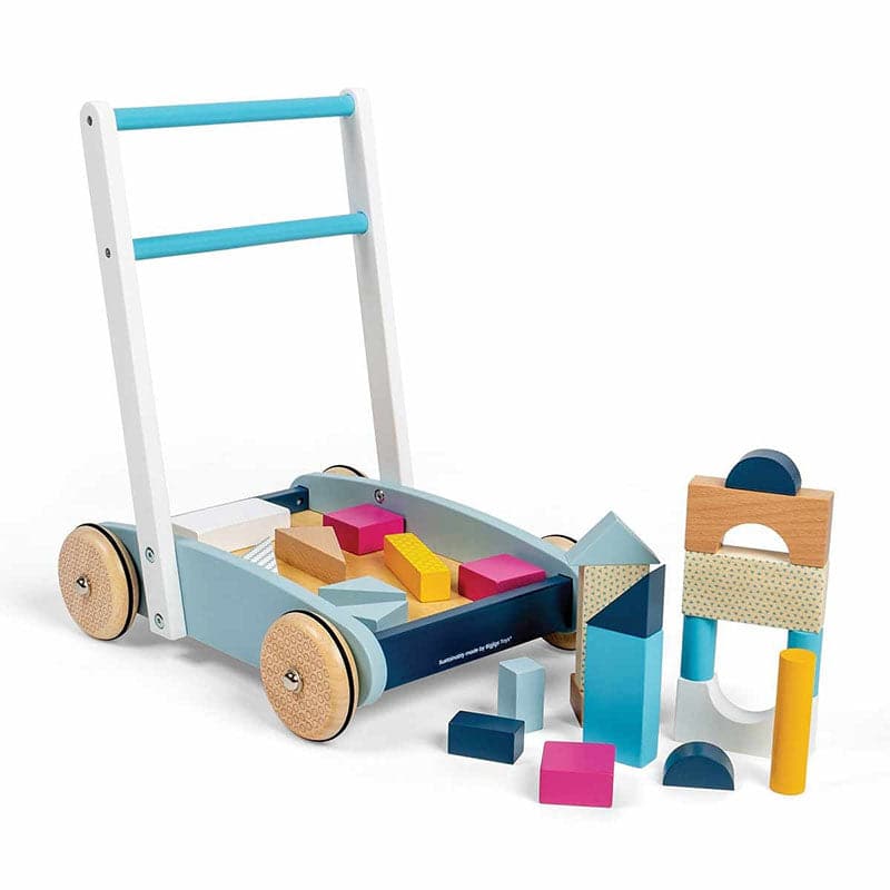 Bigjigs Baby Walker with Bricks baby and toddler toy – the milestone maker