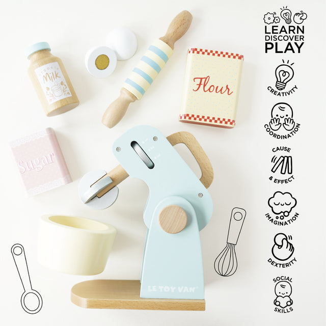Bakers Mixer Set and Accessories - 8 Piece