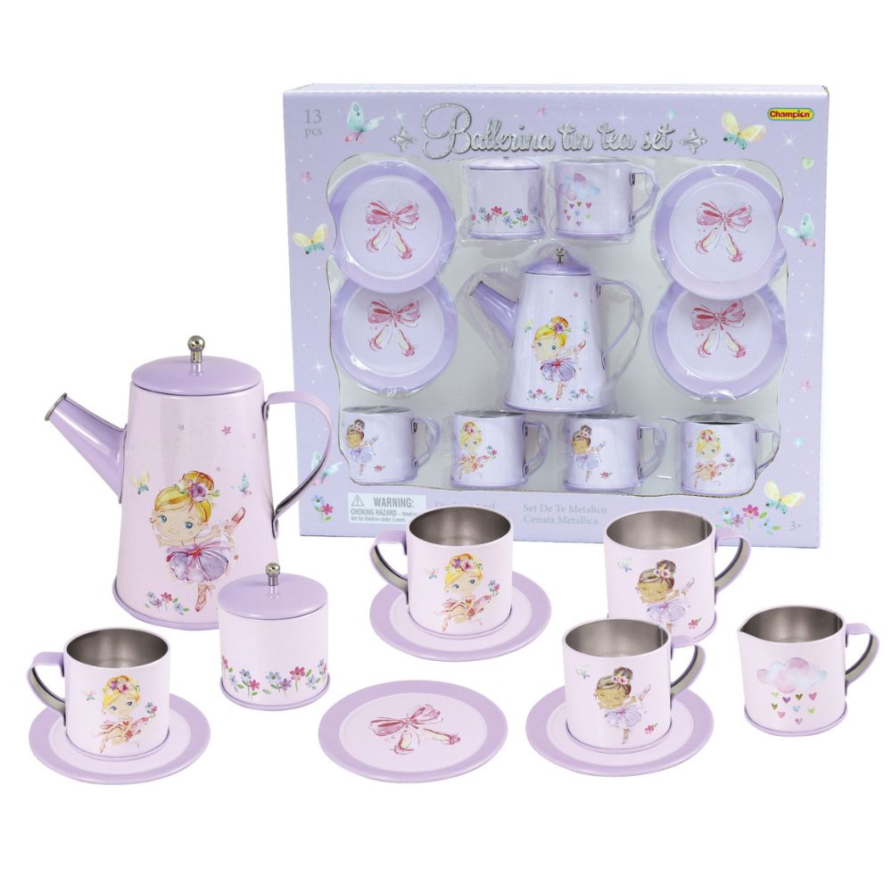 Ballerina Tin Tea Mug Set 13pcs