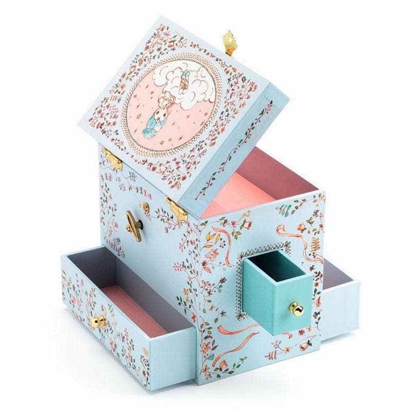 Close-up detail of the Ballerina on Stage - Music Box