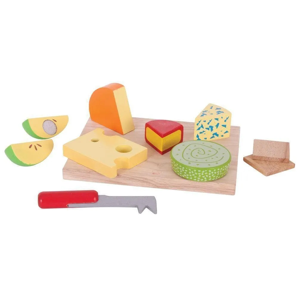 Bigjigs Wooden Cheese Board Food Set