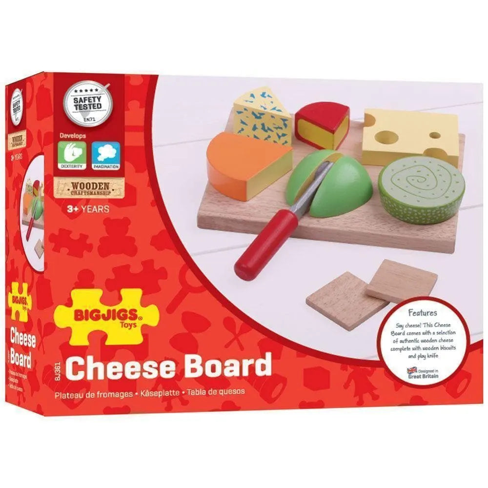 Bigjigs Wooden Cheese Board Food Set