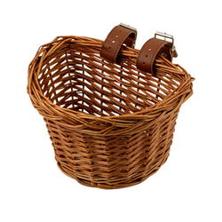 Bike Basket Brown Straps