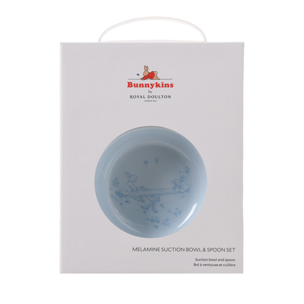 Bunnykins Suction Bowl with Spoon - Blue