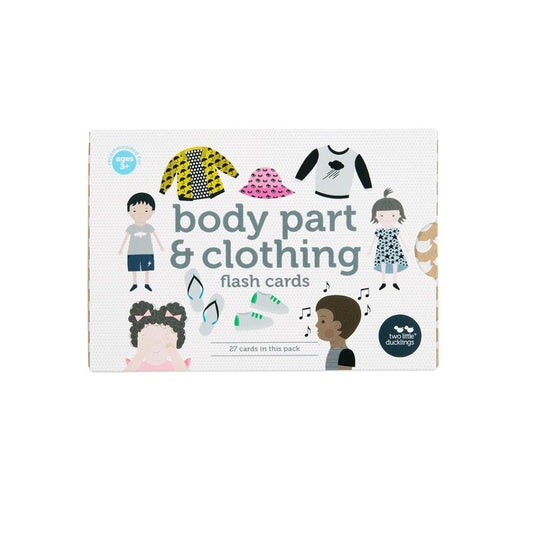 Body Parts and Clothing Flash Cards-Educational Play-My Happy Helpers