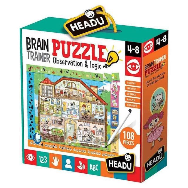Brain Trainer Puzzle-Educational Play-My Happy Helpers