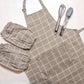 Brown Checkers Toddler Aprons for Baking and Cooking-Kitchen Play-My Happy Helpers