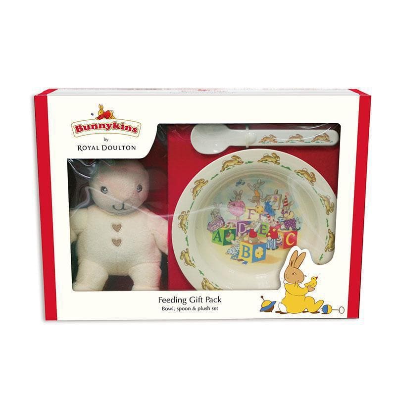 Bunnykins Feeding Gift Pack Plush Toy, Bowl & Spoon Cream-Kitchen Play-My Happy Helpers