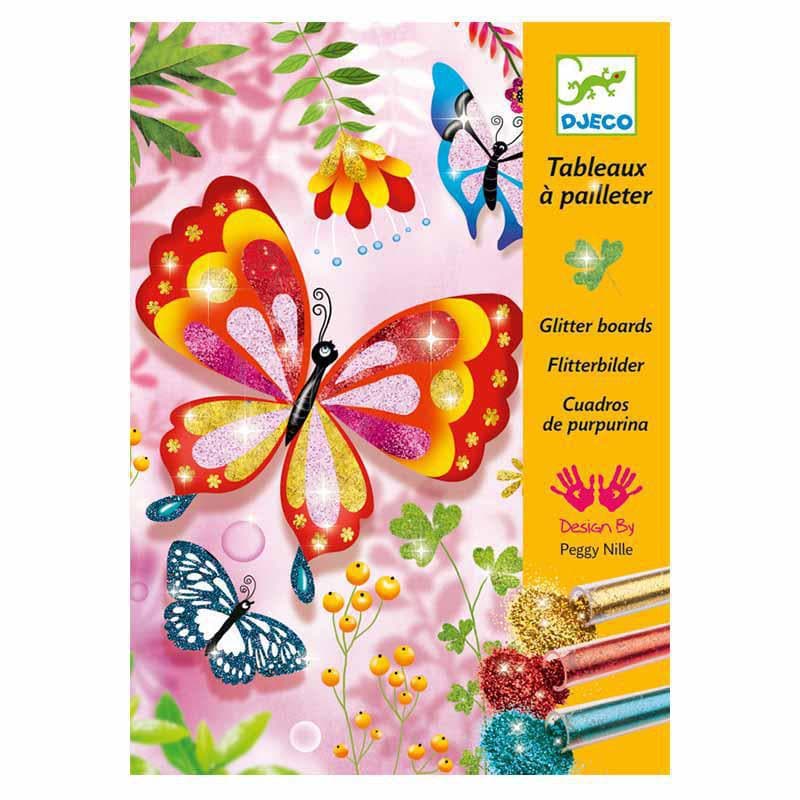 Butterflies Glitter Boards-Creative Play & Crafts-My Happy Helpers