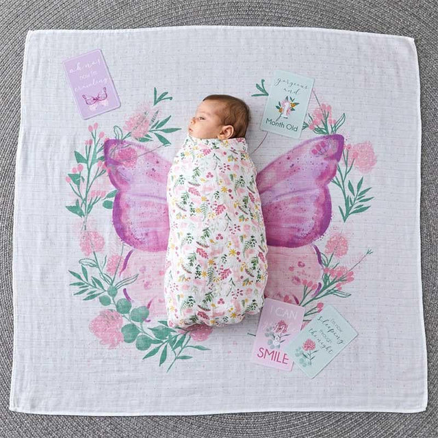 Butterfly Milestone Muslin Set-Babies and Toddlers-My Happy Helpers