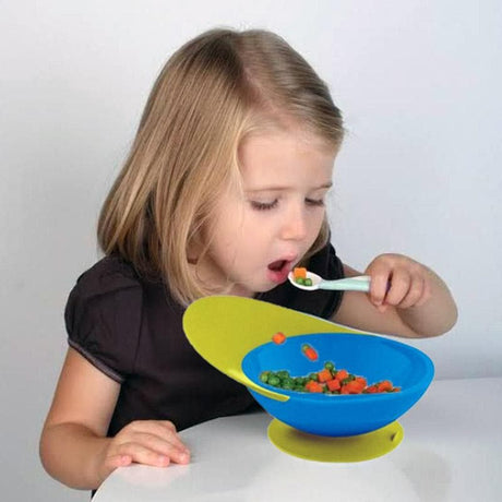 Boon CATCH Bowl – catch Bowl's built-in food catcher extends toward your child, creating a ramp to catch runaway food