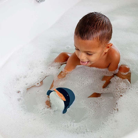 Boon CHOMP Hungry Whale Bath Toy with all pieces laid out