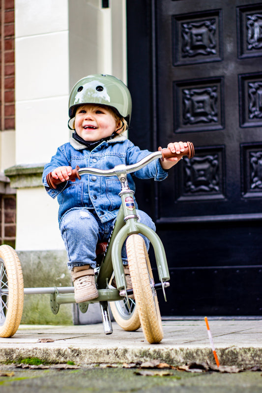 Vintage Green Helmet - Extra Small