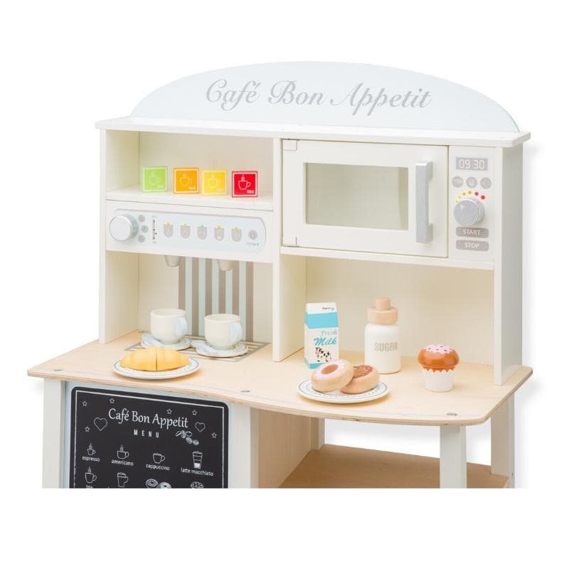 Cafe Bon Appetit Kids Wooden Kitchen-Kitchen Play-My Happy Helpers