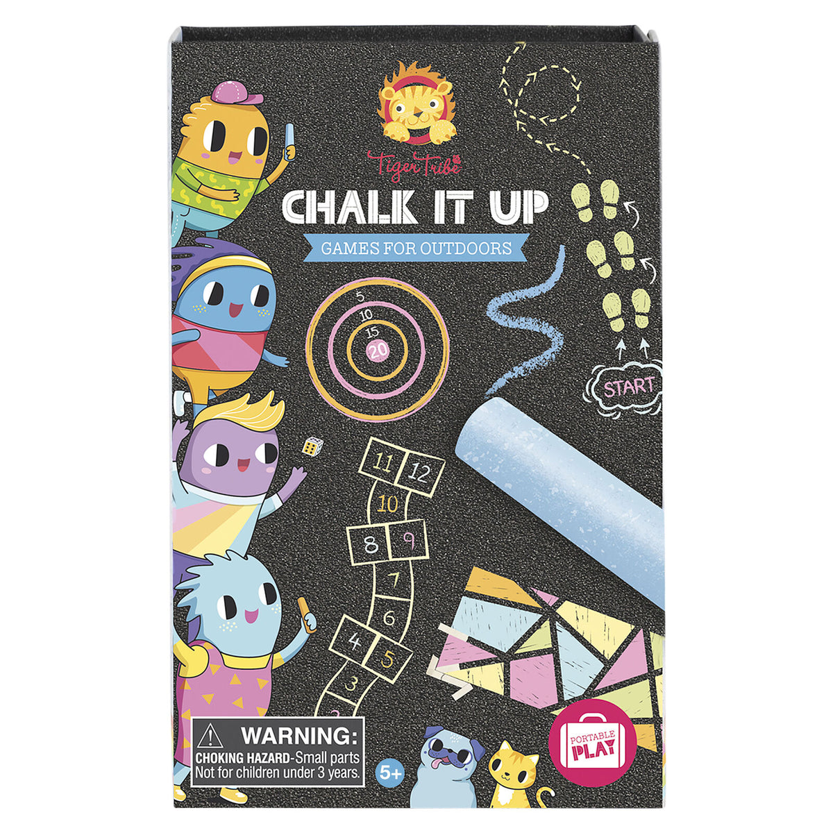Close-up detail of the Chalk It Up - Games For Outdoors