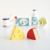 Cheese & Dairy Wooden Market Crate - 8 Piece