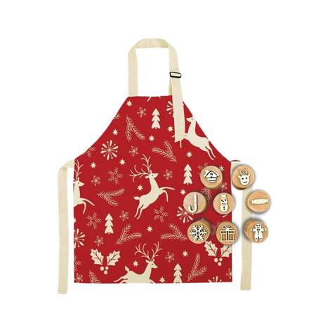 Christmas Apron and Stamp Set-Kitchen Play-My Happy Helpers