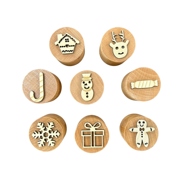 Christmas Playdough Stamps