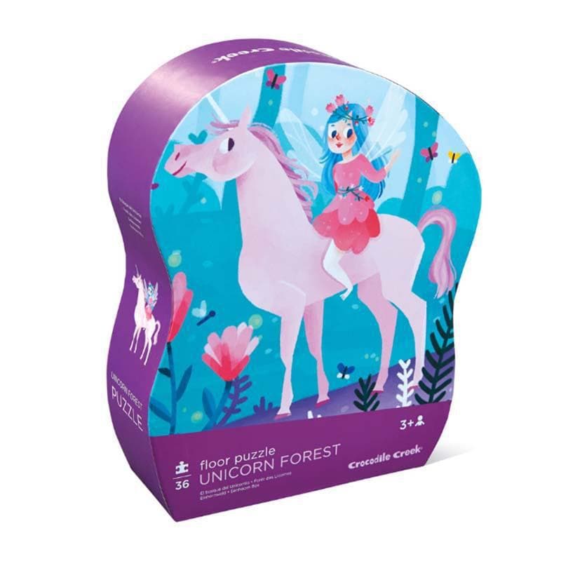 ユニコーンフォレスト 36ピースジグソーパズル Classic Floor Puzzle 36pc - Unicorn Forest | My Happy Helpers