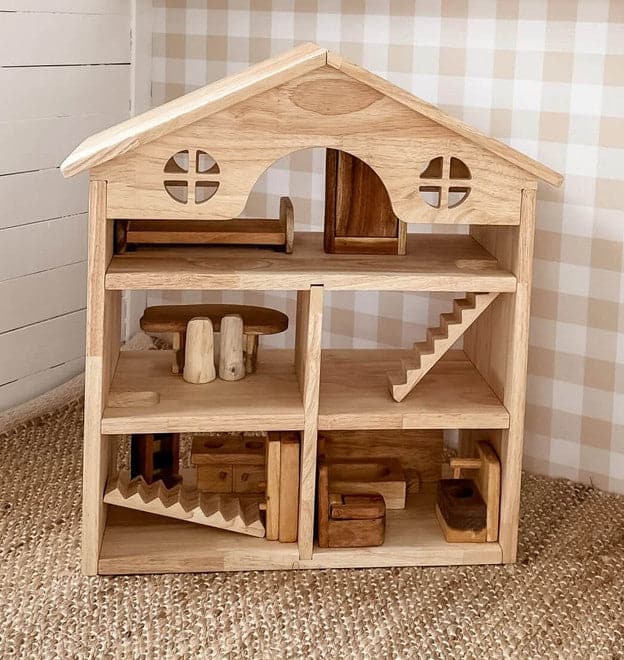 Classic Wooden Dollhouse