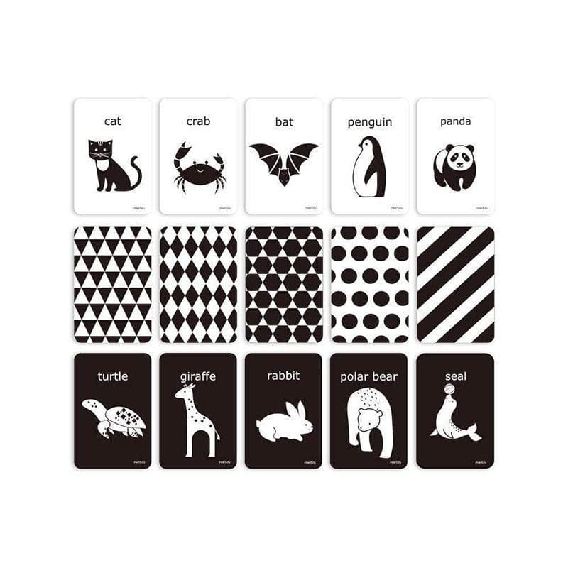 Cognitive Flash Cards - Black & White