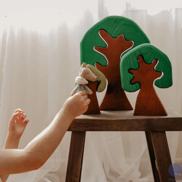 Coloured Wooden Trees