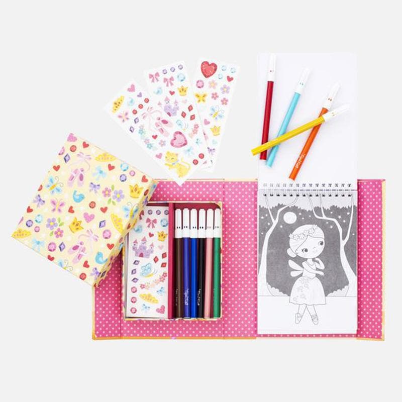 Close-up detail of the Colouring Set - Ballet