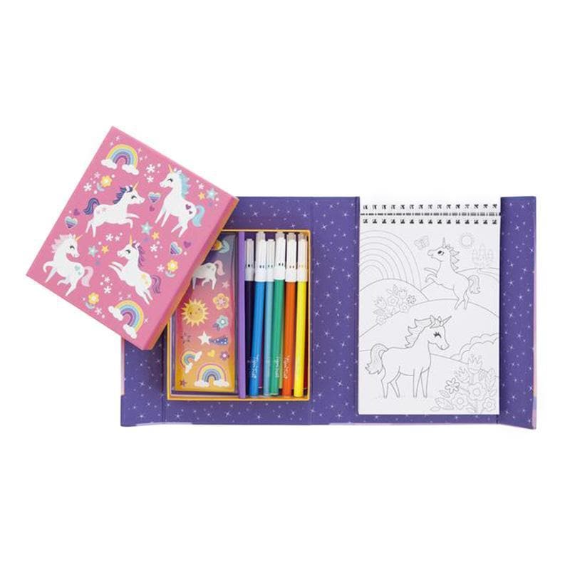 Close-up detail of the Colouring Set - Unicorn Magic