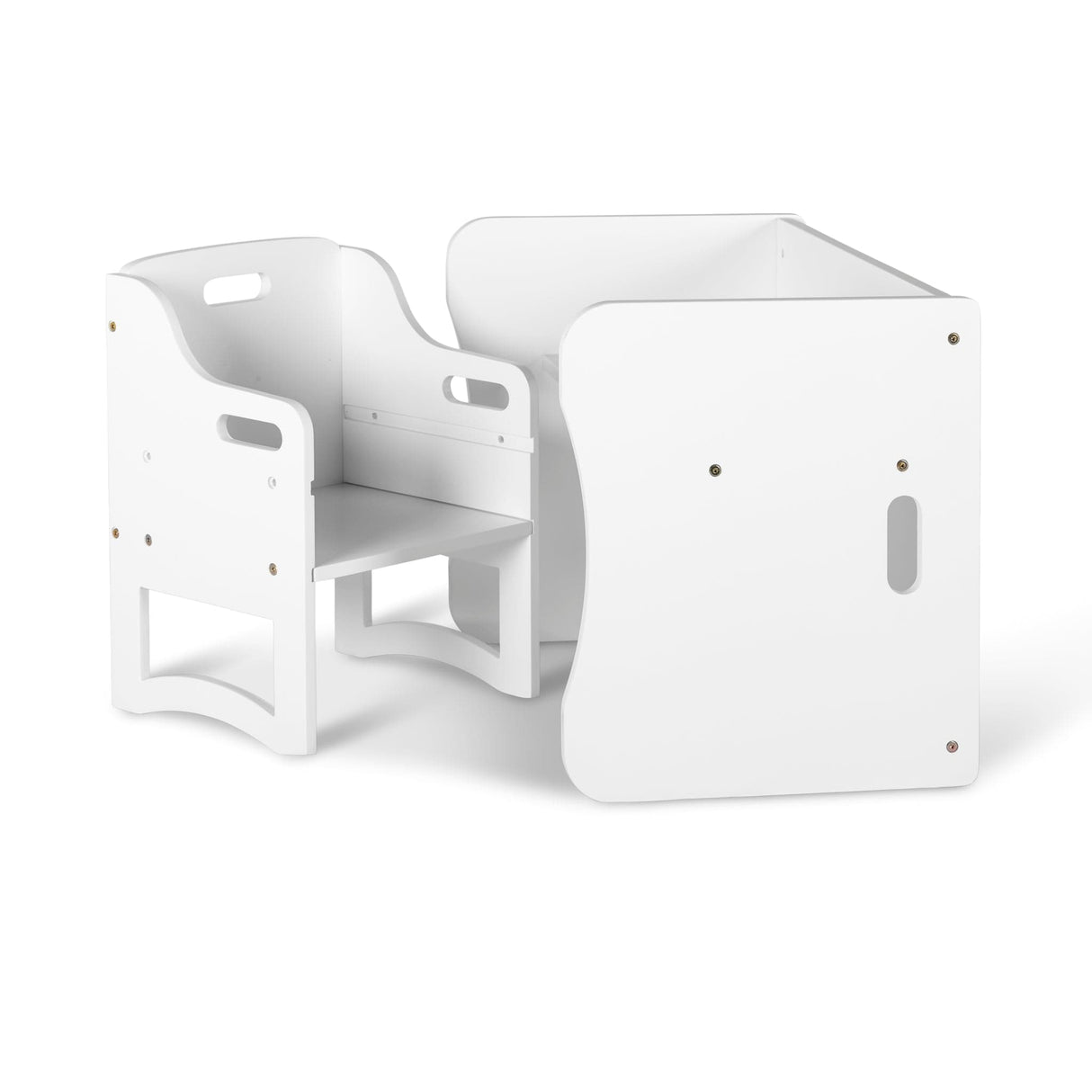 Combination Table & Single Chair - White