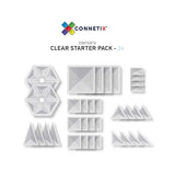 Connetix 34pc Clear Pack