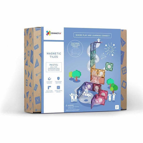 Connetix 80 pc Pastel Ball Run Expansion Pack