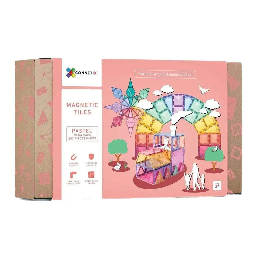 Connetix Pastel Mega Pack 202pc magnetic tiles