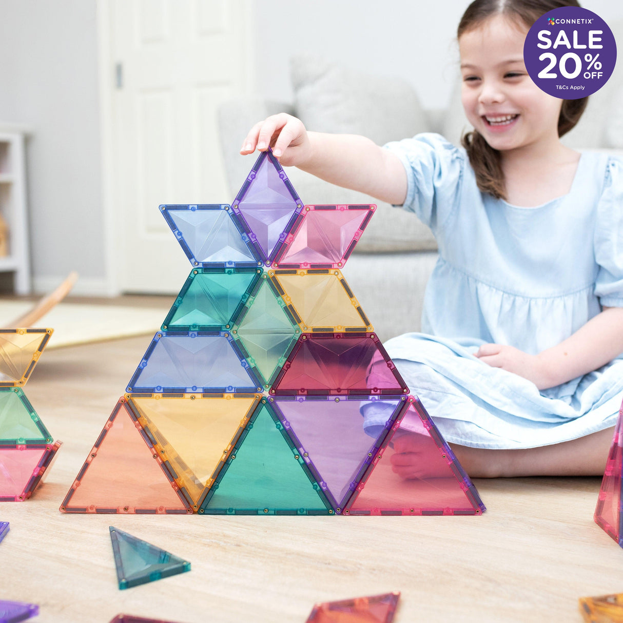 Connetix Pastel Shape Expansion Pack 48pc