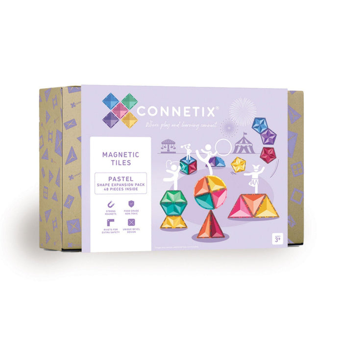 Connetix Pastel Shape Expansion Pack 48pc