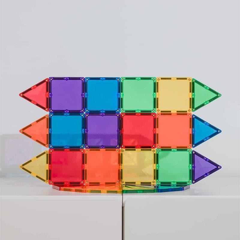 Close-up detail of the Connetix Rainbow Mini Pack - 24pc