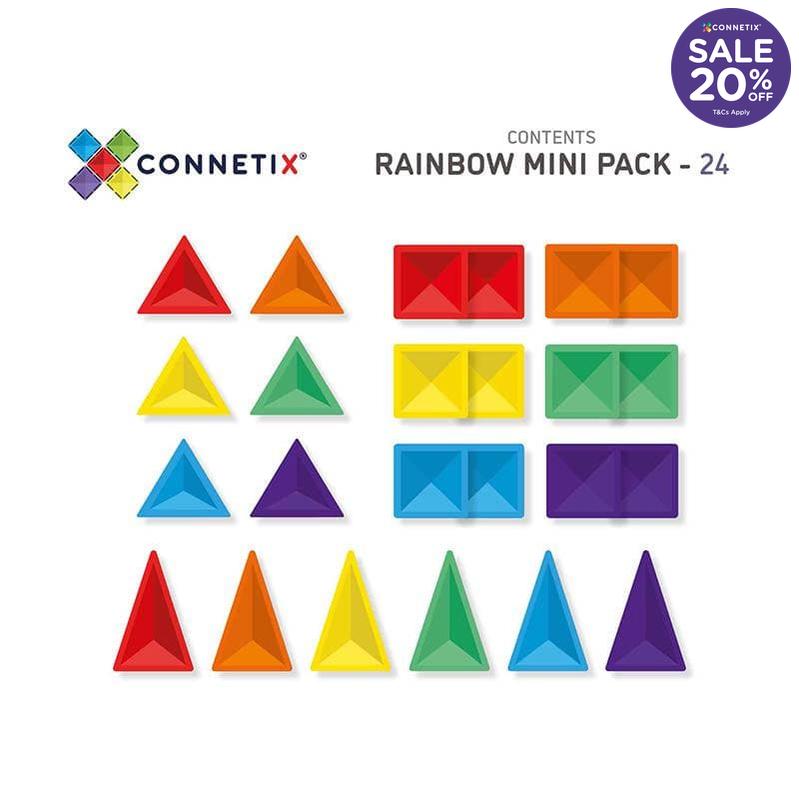 Connetix Rainbow Mini Pack - 24pc