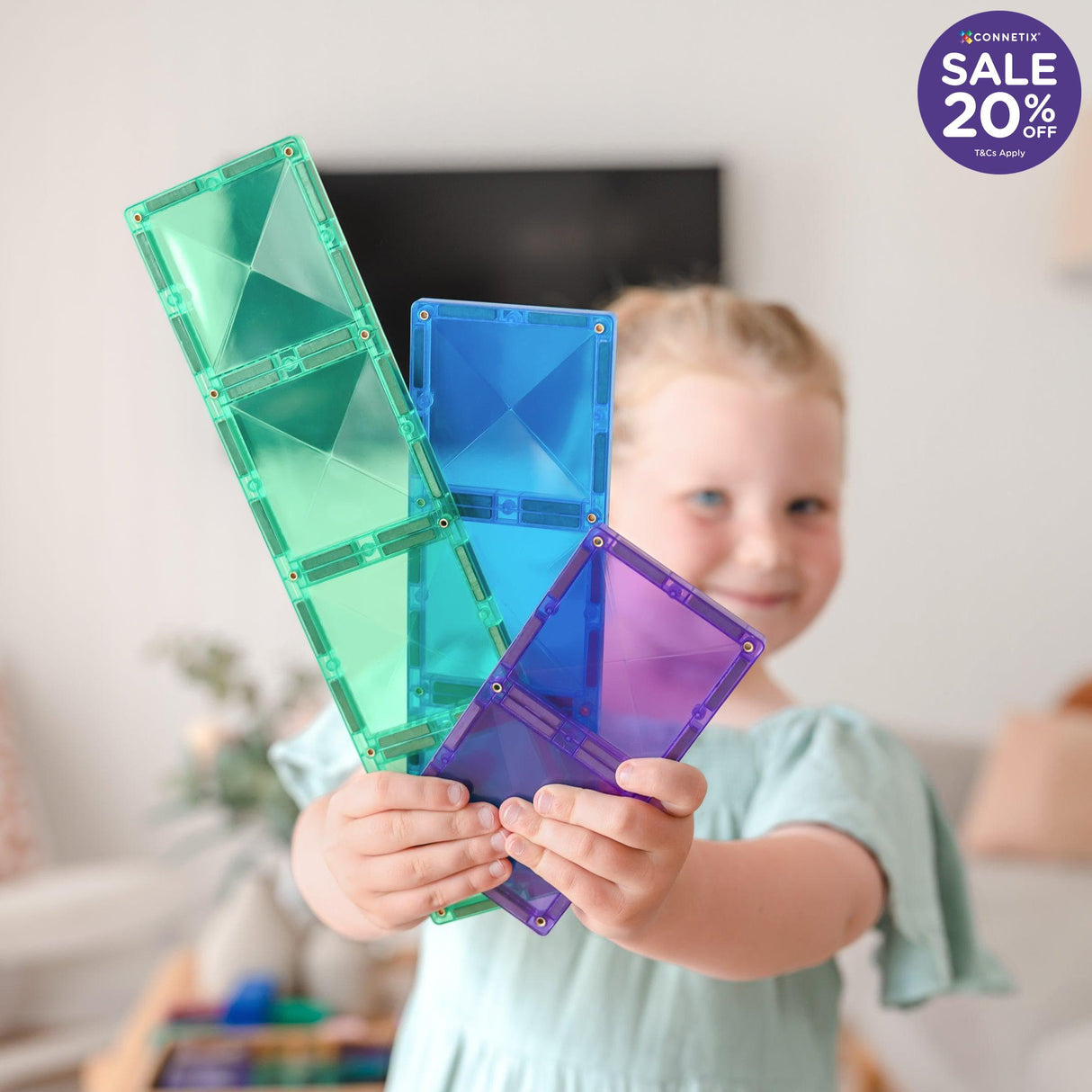 Connetix Rainbow Rectangle Pack 18pc