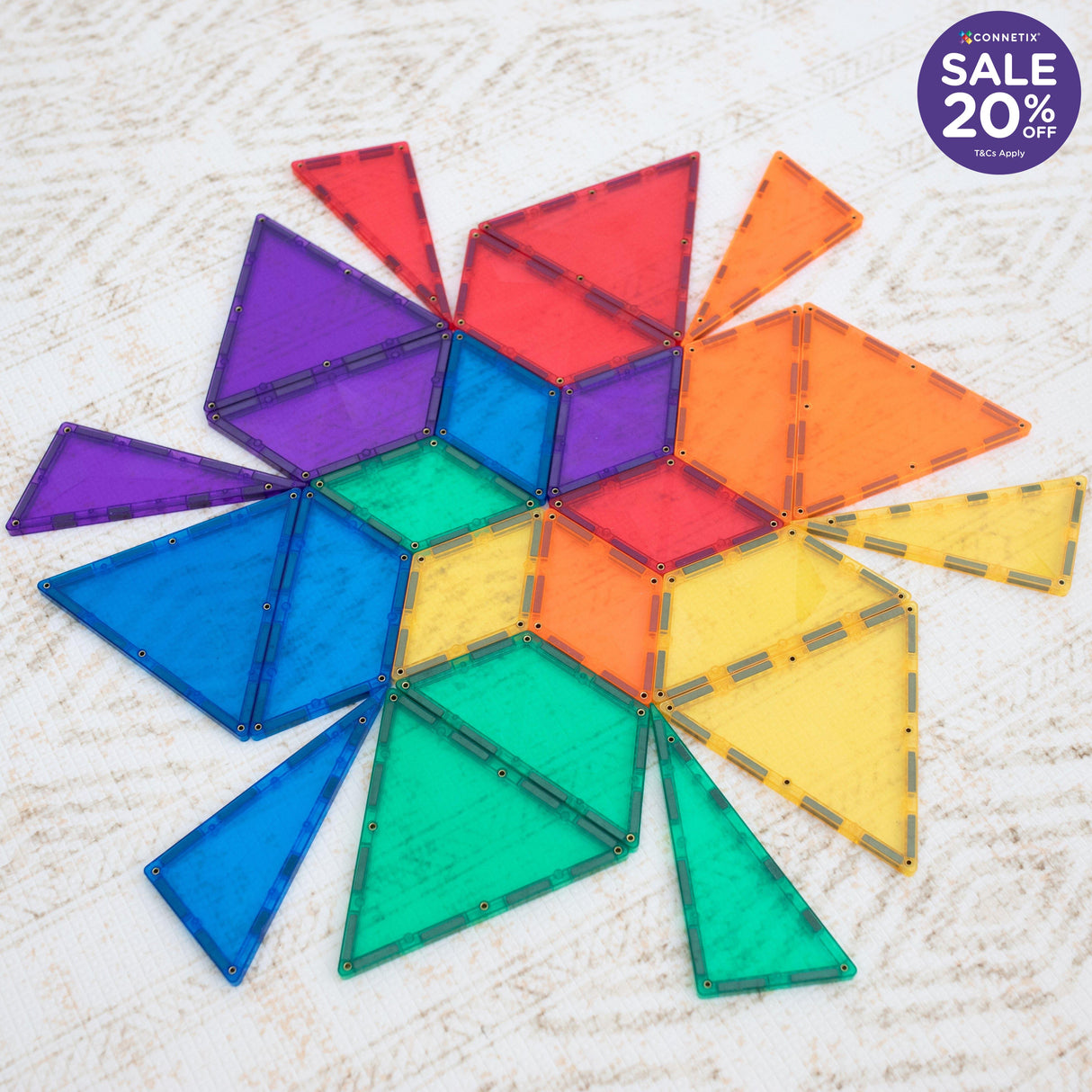 Connetix Rainbow Shape Expansion Pack 36pc