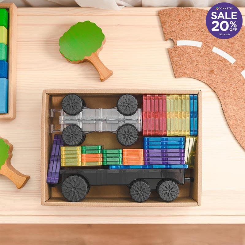 Connetix Rainbow Transport Pack - 50pc