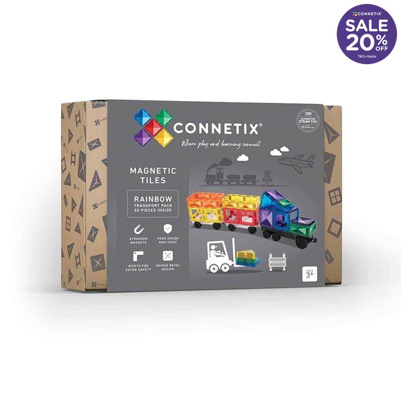 Connetix Rainbow Transport Pack - 50pc