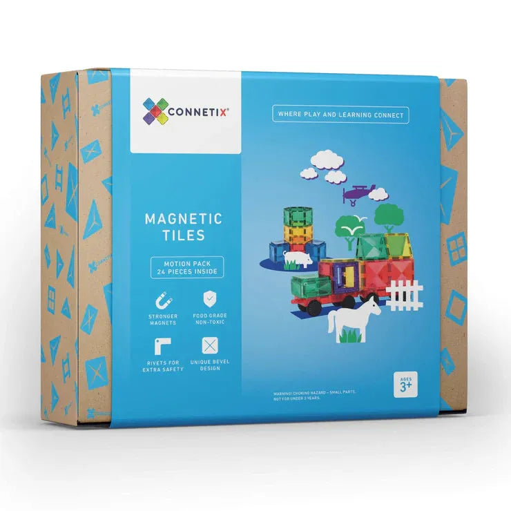 Close-up detail of the Connetix 126 Piece Creative Motion Bundle