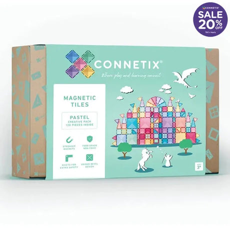 Connetix Tiles 226 Piece Pastel Creative Ball Run Bundle