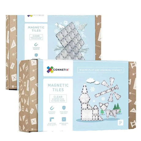 Connetix Tiles 36 Piece Clear Pack Bundle