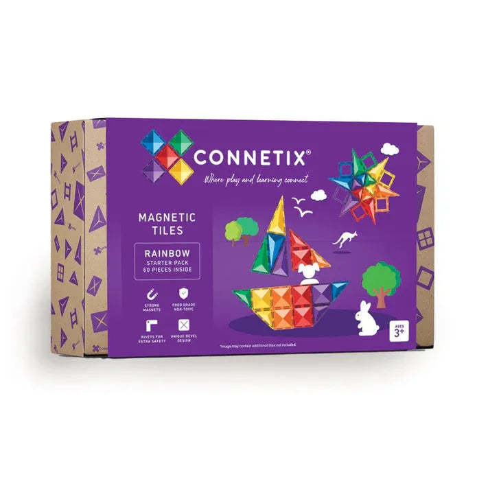 Connetix Tiles 62 Piece Starter Car Bundle