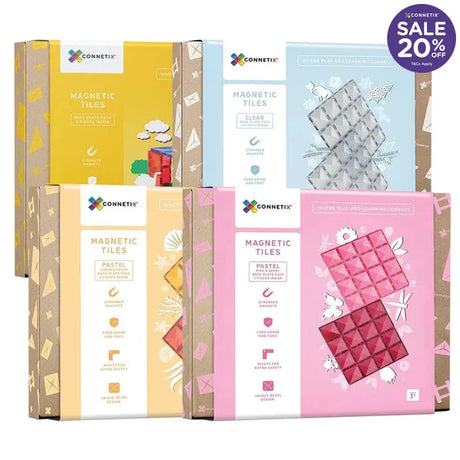 Connetix Tiles 8 Piece Base Plate Bundle