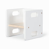 Cube Weaning Chair - White and Varnish Twin Pack