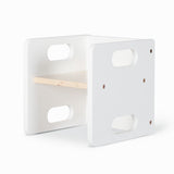 Cube Weaning Table & Single Chair - White and Varnish