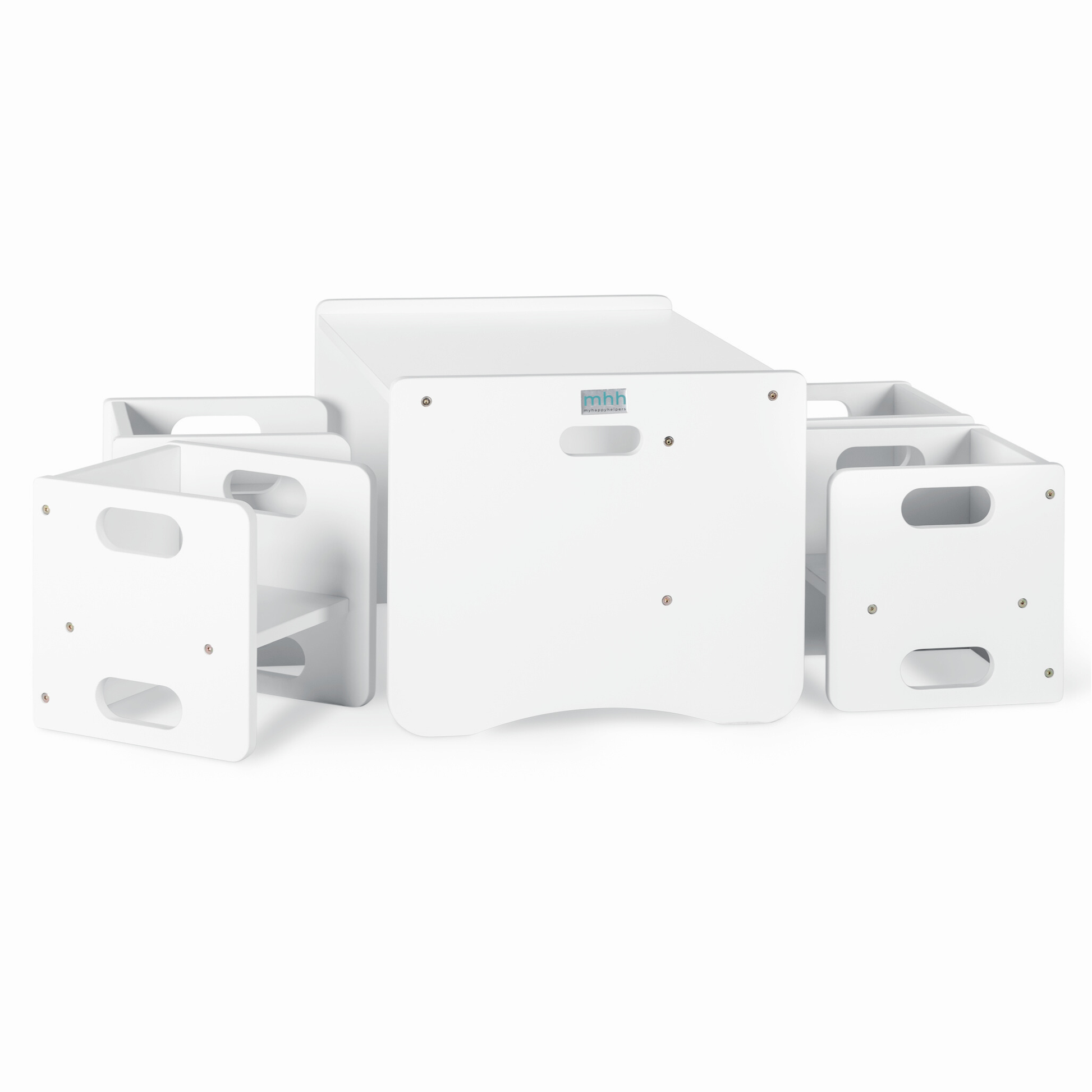 Cube Weaning Table - White-Furniture & Décor-My Happy Helpers