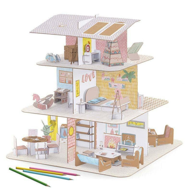 Cut Out Doll House-Creative Play & Crafts-My Happy Helpers