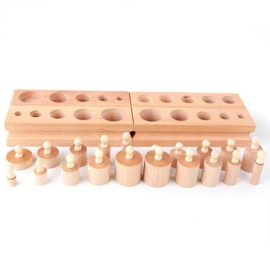 Cylindrical Wooden Sorting Blocks-Educational Play-My Happy Helpers